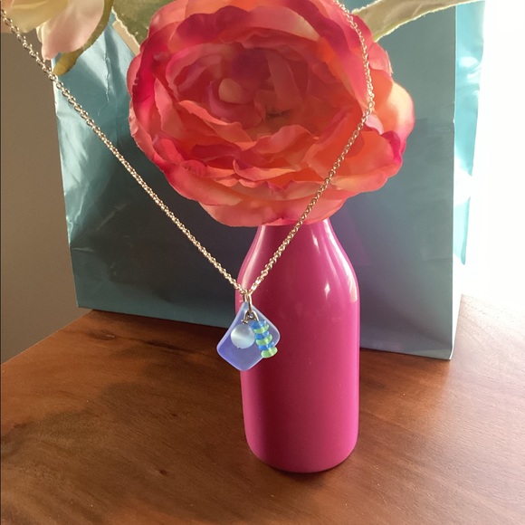 Sea Glass Charm Necklace - Picture 1 of 7